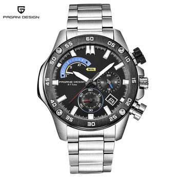 PAGANI DESIGN Waterproof Stainless Steel Men's Quartz Watch