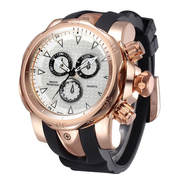 BIG Gold Quartz Dial Sports Watch Men's Special Gift