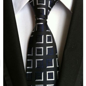 Plaid Silk Ties Gifts For Men Wedding Business Formal