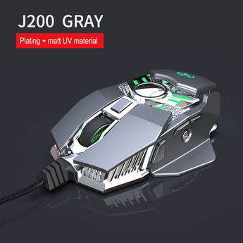 Wired Gaming Mouse Aluminum Computer RGB Ergonomic 7 Buttons 6400 DPI LED Silent Gaming Mouse for PC