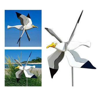 Seagull Windmill Outdoor Garden Bird Decoration Accessories Gift