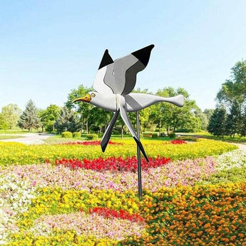 Seagull Windmill Outdoor Garden Bird Decoration Accessories Gift