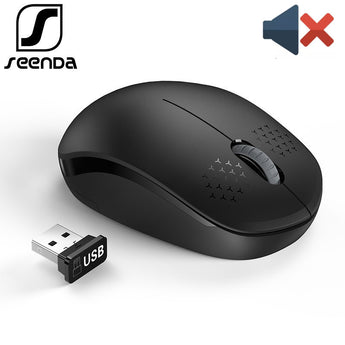 Wireless Mouse for Laptop, 1600DPI USB Silent Peripheral, Ergonomic